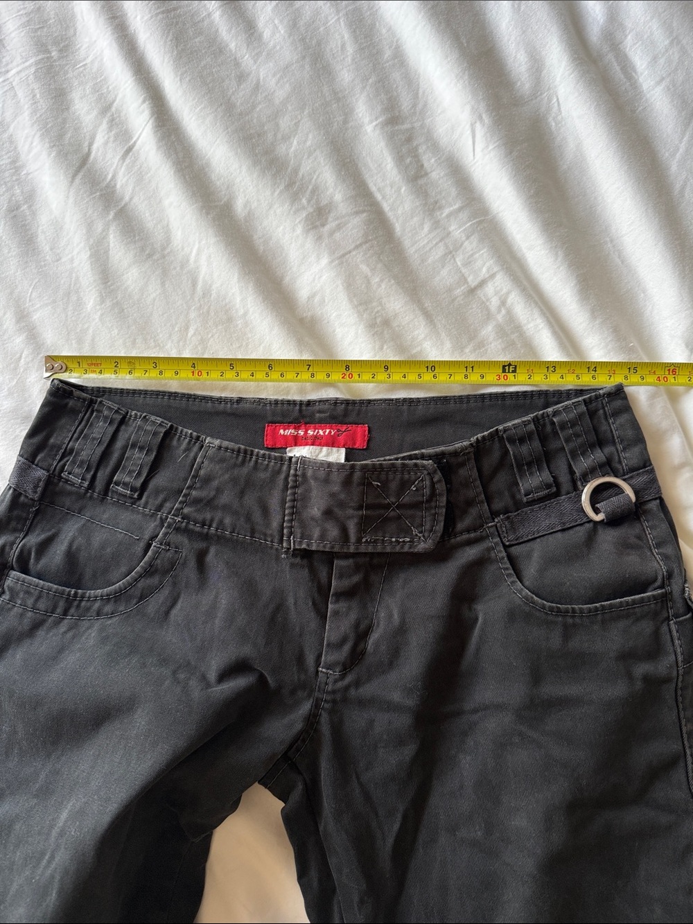 Vintage Miss Sixty Black Low-Rise Flare Pants - Picture 9 of 9